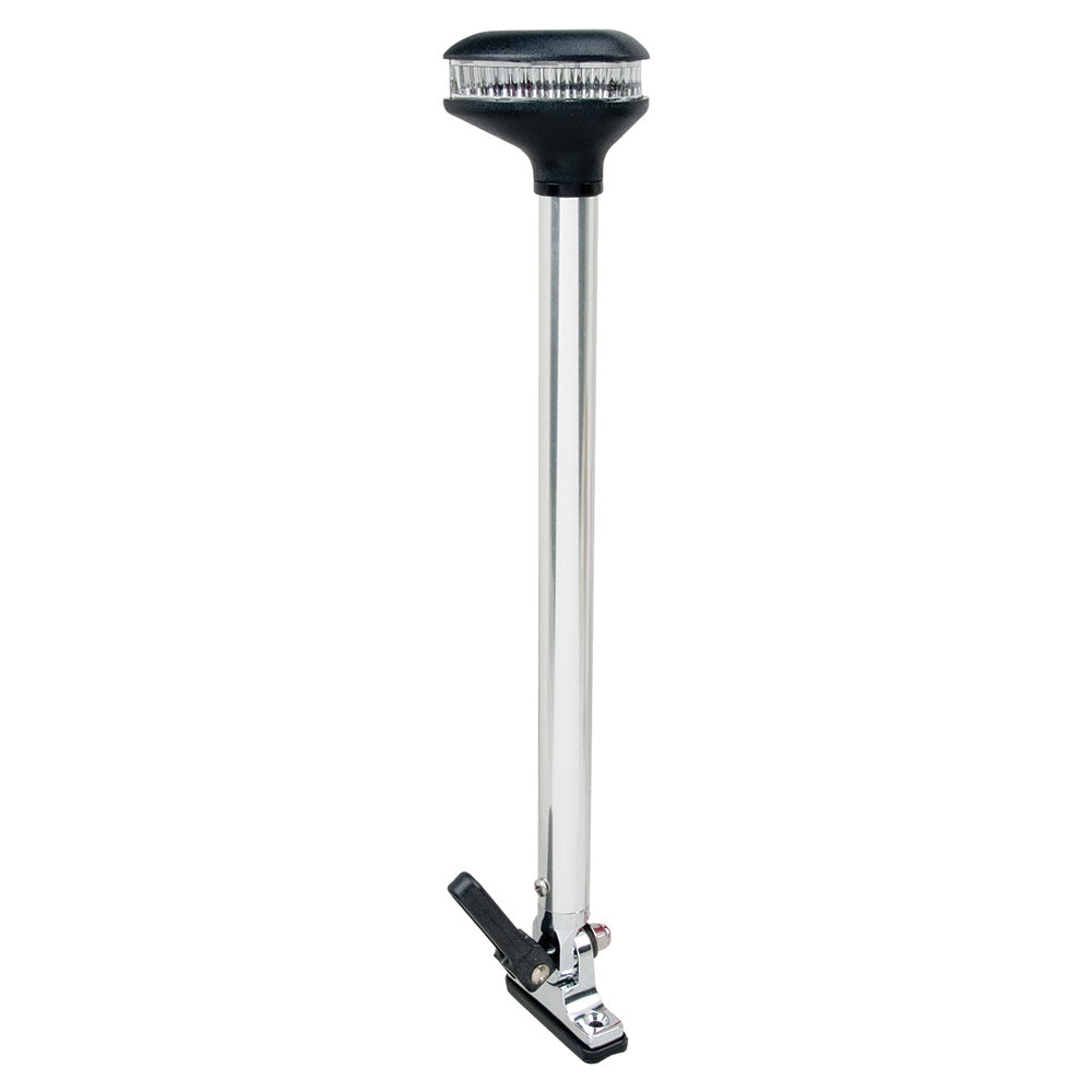Perko Stealth Series - L.E.D. Fold Down All-Round Light - Vertical Mount 13-3/8" Height - 2NM Range [1642DP0CHR] - BuoyMart.com  Navigation Lights Perko