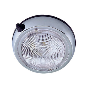 Perko Surface Mount Dome Light - 6" O.D.(5" Lens) - Chrome Plated [0300DP2CHR] - BuoyMart.com  Dome/Down Lights Perko