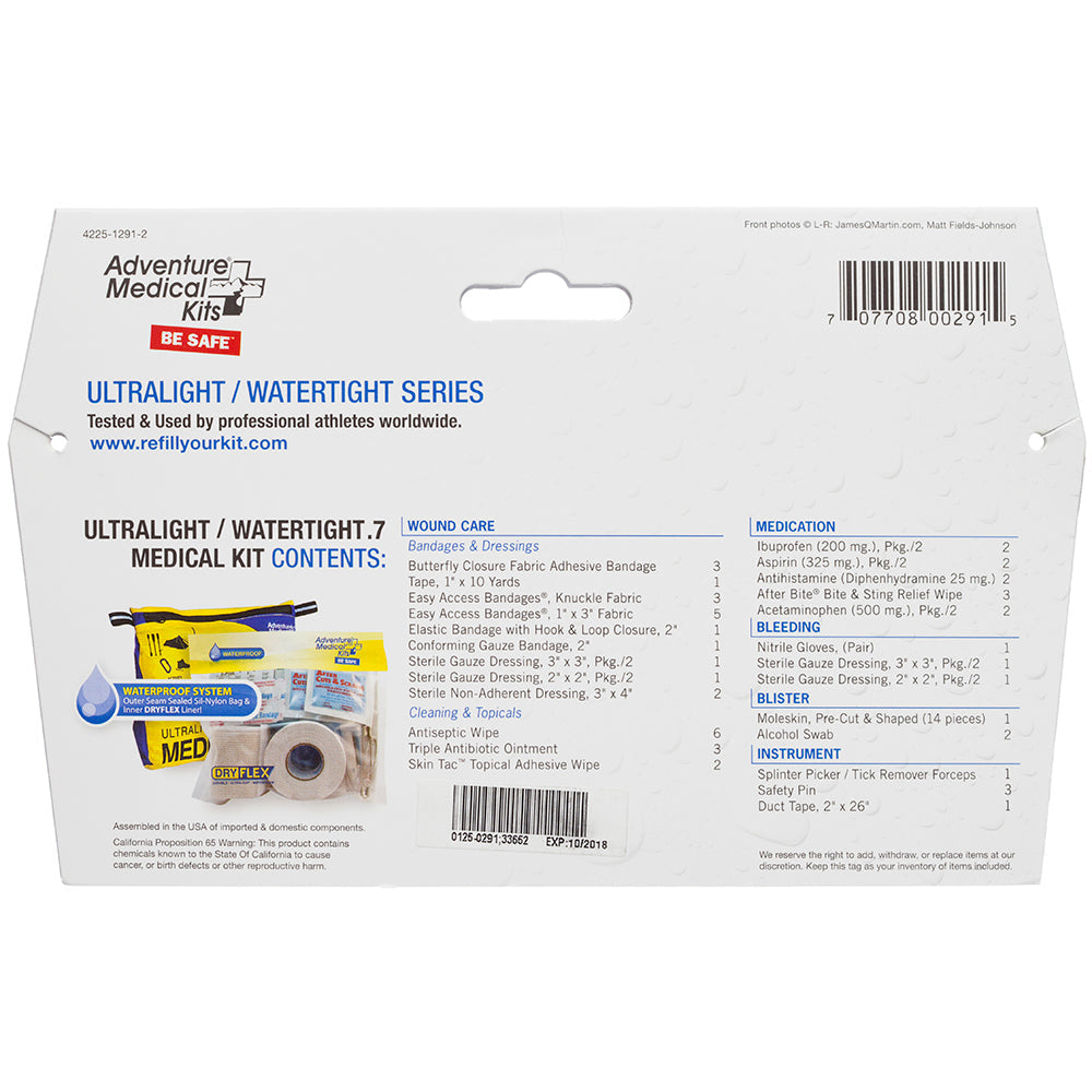 Adventure Medical Ultralight / Watertight .7 First Aid Kit [0125-0291] Adventure Medical Kits