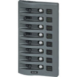 Blue Sea 4378 WeatherDeck Water Resistant Circuit Breaker Panel - 8 Position - Grey [4378] - BuoyMart.com  Electrical Panels Blue Sea Systems
