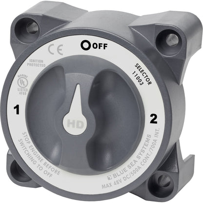 Blue Sea 11003 HD-Series Battery Switch w/Alternator Field Disconnect - 3-Position [11003] - BuoyMart.com  Battery Management Blue Sea Systems
