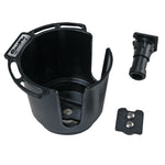 Scotty 311 Drink Holder w/Bulkhead/Gunnel Mount & Rod Holder Post Mount - Black [311-BK] - BuoyMart.com  Accessories Scotty