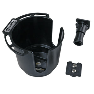Scotty 311 Drink Holder w/Bulkhead/Gunnel Mount & Rod Holder Post Mount - Black [311-BK] - BuoyMart.com  Accessories Scotty