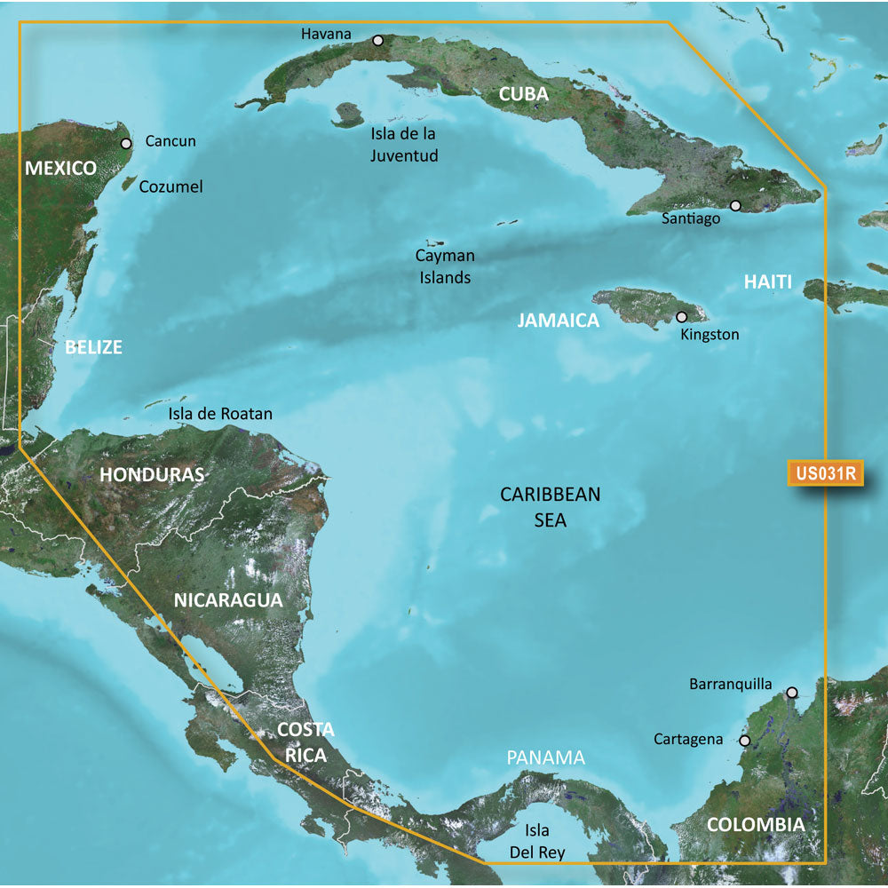 Garmin BlueChart g3 HD - HXUS031R - Southwest Caribbean - microSD/SD [010-C0732-20] - BuoyMart.com  Garmin BlueChart Garmin
