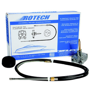 UFlex Rotech 15' Rotary Steering Package - Cable, Bezel, Helm [ROTECH15FC] - BuoyMart.com  Steering Systems Uflex USA