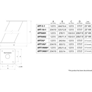 Scanstrut APT6002 Aluminum PowerTower Open Array Radar Mount - 6" Aft Leaning [APT6002] - BuoyMart.com  Radar/TV Mounts Scanstrut