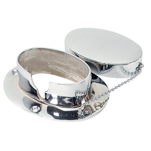 Whitecap Chain & Rope Deck Pipe 4" x 2-1/4" Chrome Plate [S-0114C] - BuoyMart.com  Rope & Chain Pipe Whitecap
