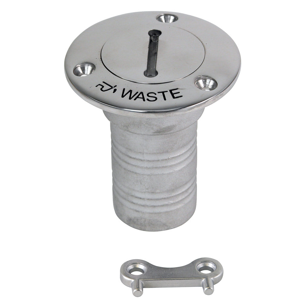 Whitecap Hose Deck Fill - 1-1/2" Hose Waste [6126C] - BuoyMart.com  Deck Fills Whitecap