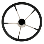 Whitecap Destroyer Steering Wheel - Black Foam - 13-1/2" Diameter [S-9003B] - BuoyMart.com  Steering Wheels Whitecap
