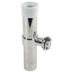 Whitecap Bluewater Series Rail Mount 10" Rod Holder S.S. [S-7004CBLUE] - BuoyMart.com  Rod Holders Whitecap