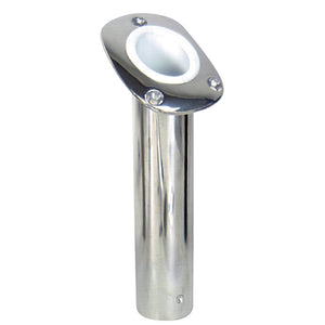 Whitecap Bluewater 30 Deg. Cast S.S. Flush Mount Rod Holder [6174CBLUE] - BuoyMart.com  Rod Holders Whitecap