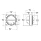 Ritchie V-527 Kayak Compass - Bulkhead Mount - White Dial [V-527] - BuoyMart.com  Compasses Ritchie