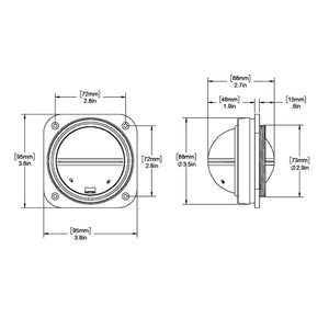Ritchie V-527 Kayak Compass - Bulkhead Mount - White Dial [V-527] - BuoyMart.com  Compasses Ritchie