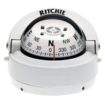 Ritchie S-53W Explorer Compass - Surface Mount - White [S-53W] - BuoyMart.com  Compasses Ritchie