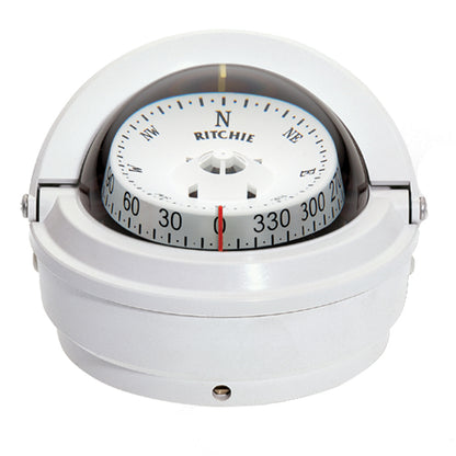 Ritchie S-87W Voyager Compass - Surface Mount - White [S-87W] - BuoyMart.com  Compasses Ritchie
