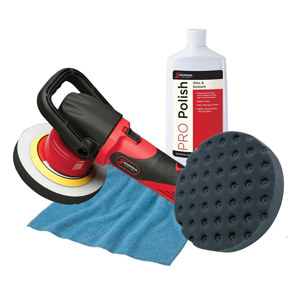 Shurhold Dual Action Polisher Start Kit w/Pro Polish, Pad & MicroFiber Towel [3101] - BuoyMart.com  Cleaning Shurhold