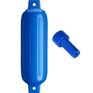 Polyform G-3 Twin Eye Fender 5.5" x 19" - Blue w/Adapter [G-3 BLUE W/AIR ADAPTER] - BuoyMart.com  Fenders Polyform U.S.