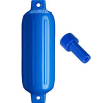 Polyform G-4 Twin Eye Fender 6.5" x 22" - Blue w/Adapter [G-4 BLUE W/AIR ADAPTER] - BuoyMart.com  Fenders Polyform U.S.
