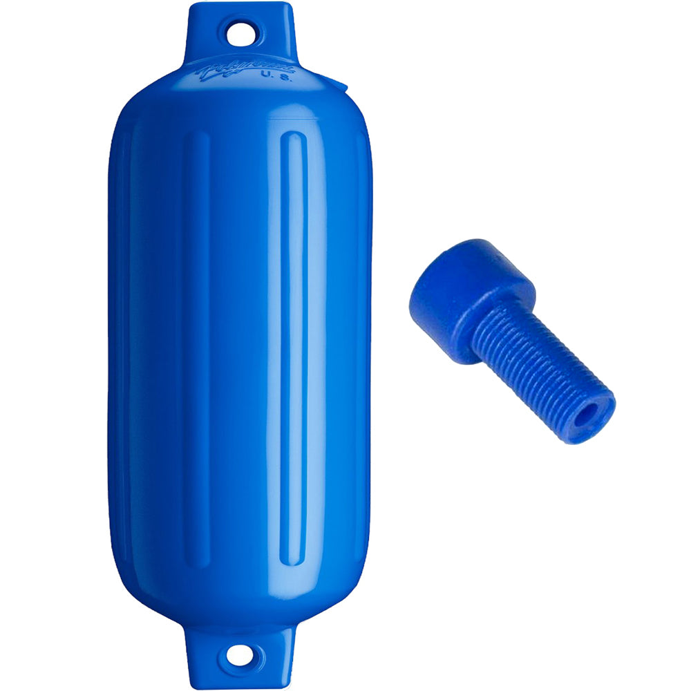 Polyform G-5 Twin Eye Fender 8.8" x 26.8" - Blue w/Adapter [G-5 BLUE W/AIR ADAPTER] - BuoyMart.com  Fenders Polyform U.S.
