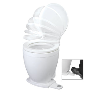 Jabsco Lite Flush Electric 12V Toilet w/Footswitch [58500-0012] - BuoyMart.com  Marine Sanitation Jabsco