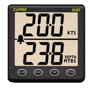 Clipper Duet Instrument Depth Speed Log w/Transducer [CL-DS] - BuoyMart.com  Instruments Clipper