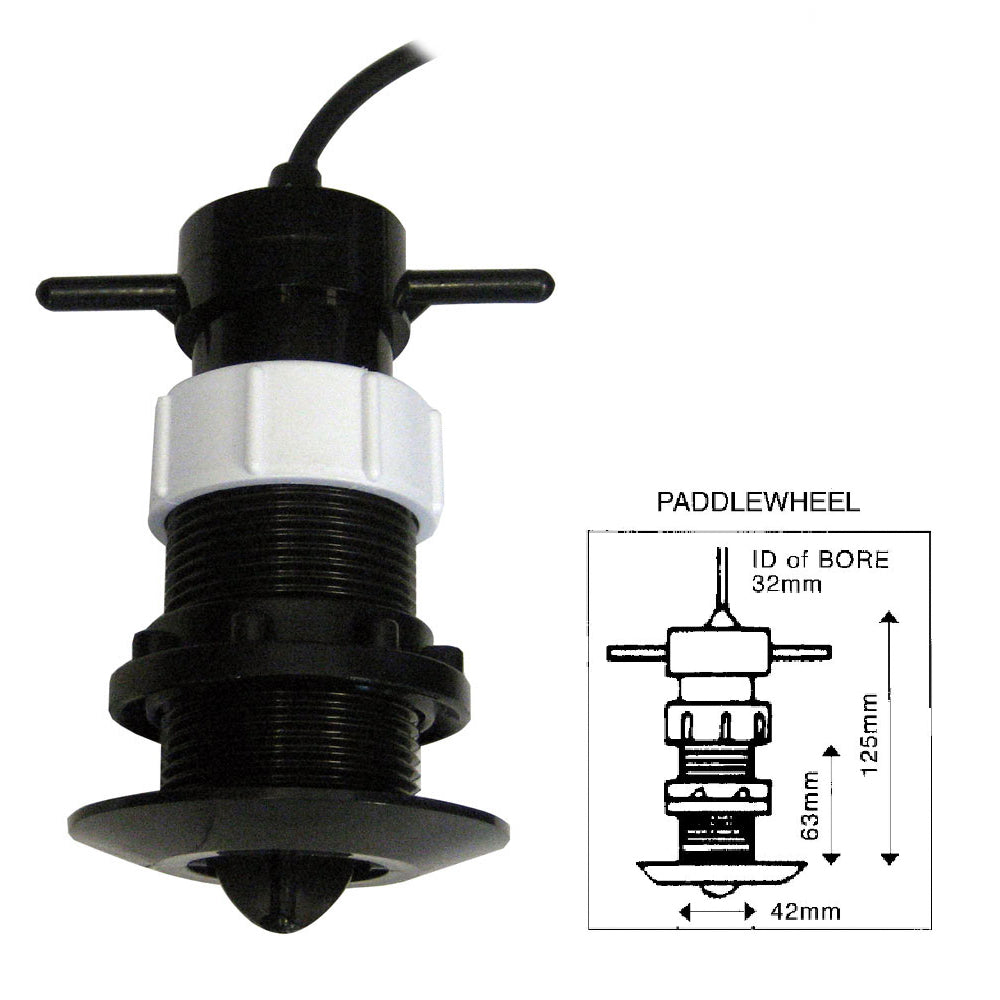 Clipper Speed Log Paddle Wheel Unit Complete with Thru Hull Fitting [CLZ-PWU] - BuoyMart.com  Transducers Clipper