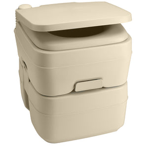 Dometic 965 Portable Toilet w/Mounting Brackets- 5 Gallon - Parchment [311096502] - BuoyMart.com  Portable Toilets Dometic
