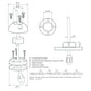 Scanstrut DS21A-P Vertical Cable Seal [DS21A-P] - BuoyMart.com  Wire Management Scanstrut