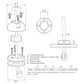 Scanstrut DS40-S Vertical Cable Seal - Stainless Steel [DS40-S] - BuoyMart.com  Wire Management Scanstrut