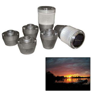 Dock Edge Postlite Solar LED Post Light 2pk [96-258-F] - BuoyMart.com  Docking Accessories Dock Edge