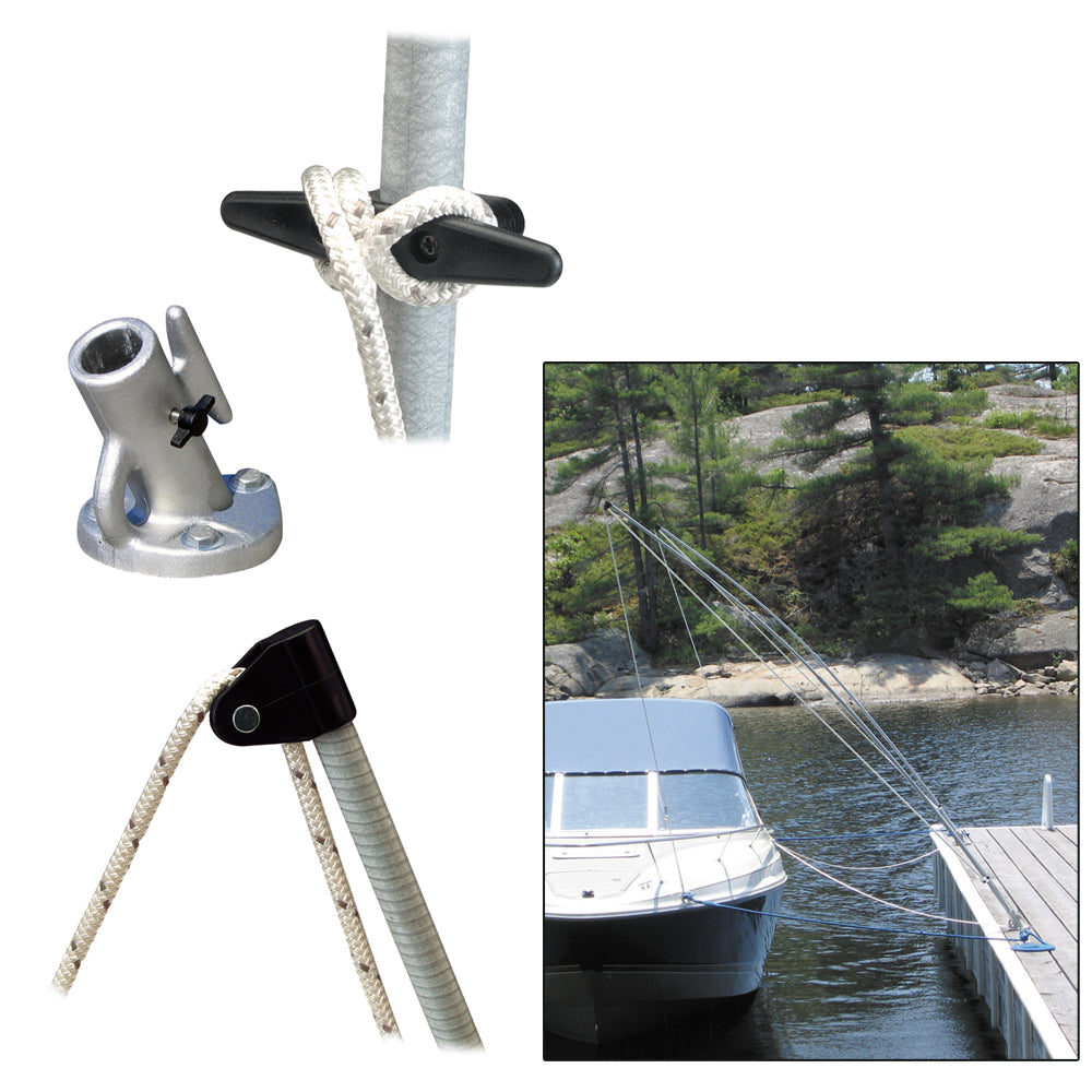 Dock Edge Premium Mooring Whips 2PC 12ft 5,000 LBS up to 23ft [3400-F] - BuoyMart.com  Mooring Whips Dock Edge