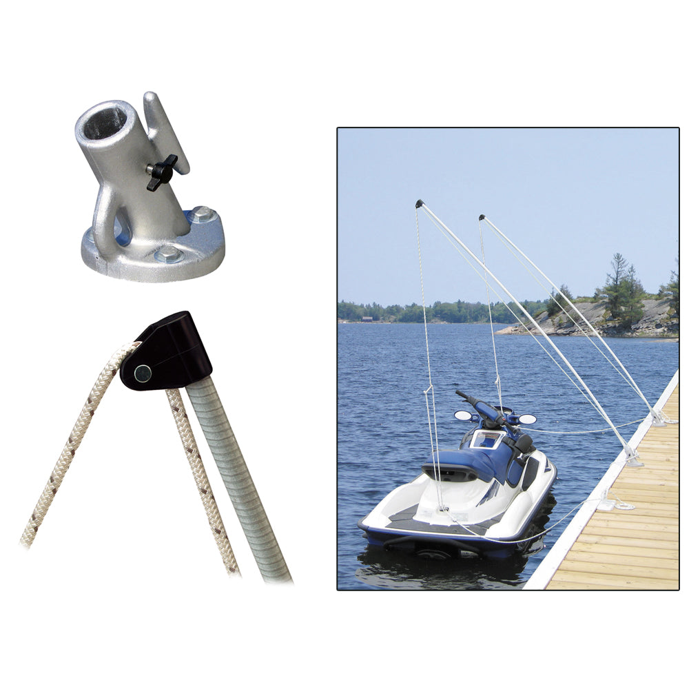 Dock Edge Economy Mooring Whips 2PC 12ft 4000 LBS up to 23 ft [3120-F] - BuoyMart.com  Mooring Whips Dock Edge