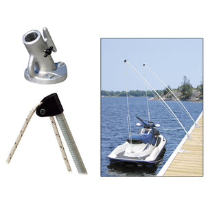 Dock Edge Economy Mooring Whips 2PC 12ft 4000 LBS up to 23 ft [3120-F] - BuoyMart.com  Mooring Whips Dock Edge