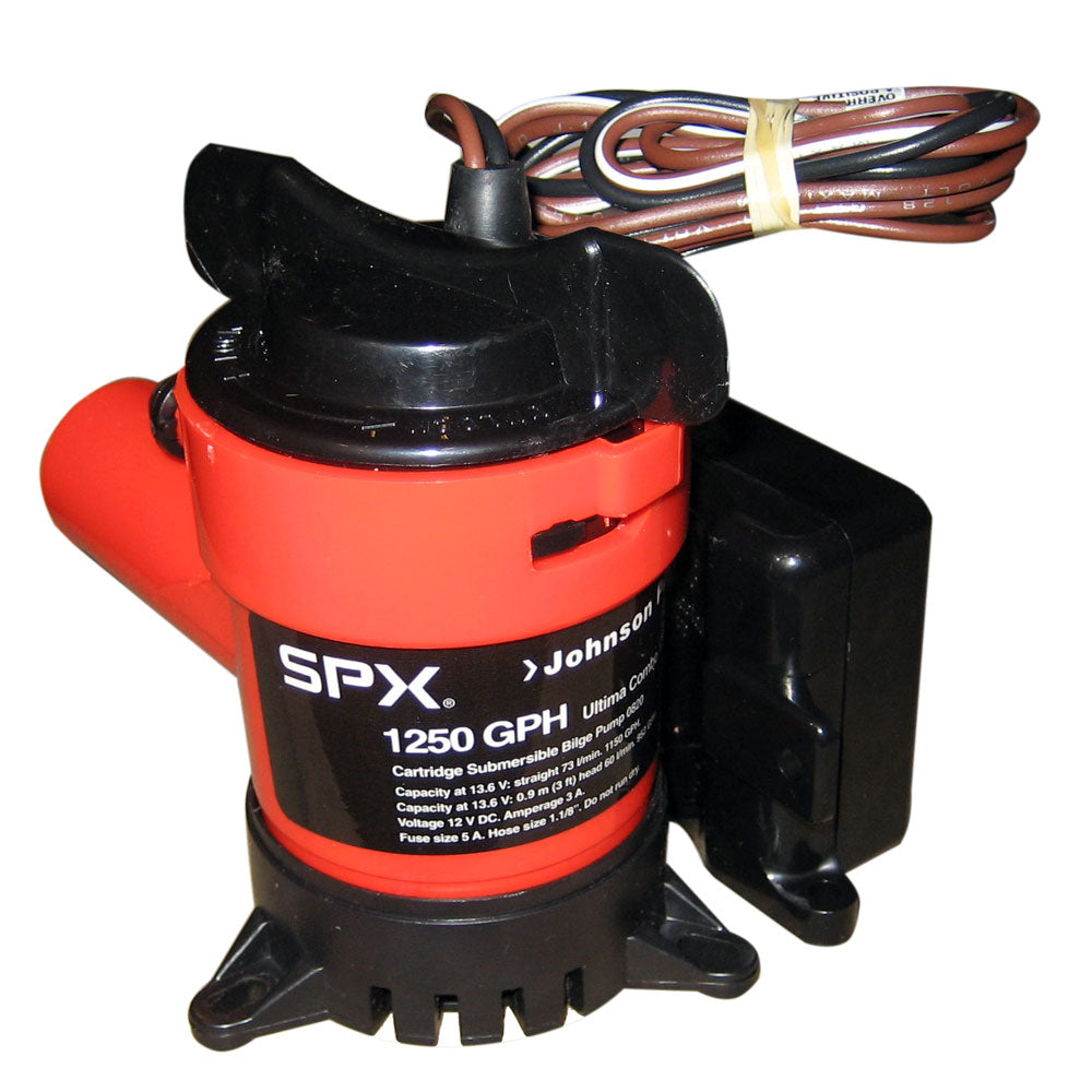 Johnson Pump 1250 GPH Ultima Combo Pump 1-1/8" Hose 12V [08203-00] - BuoyMart.com  Bilge Pumps Johnson Pump