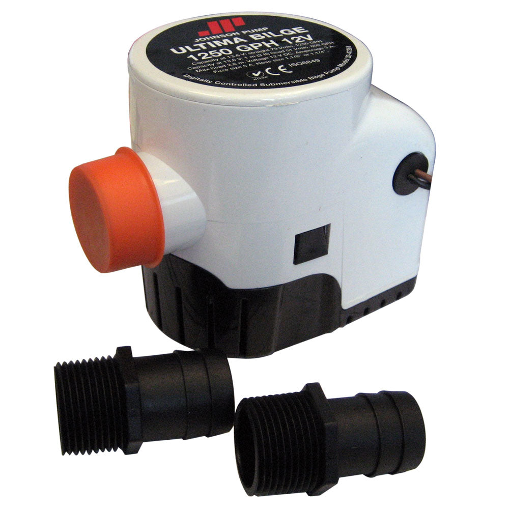 Johnson Pump Ultima Bilge 1250 GPH 1-1/8" & 1-1/4" Hose [32-47261-002] - BuoyMart.com  Bilge Pumps Johnson Pump
