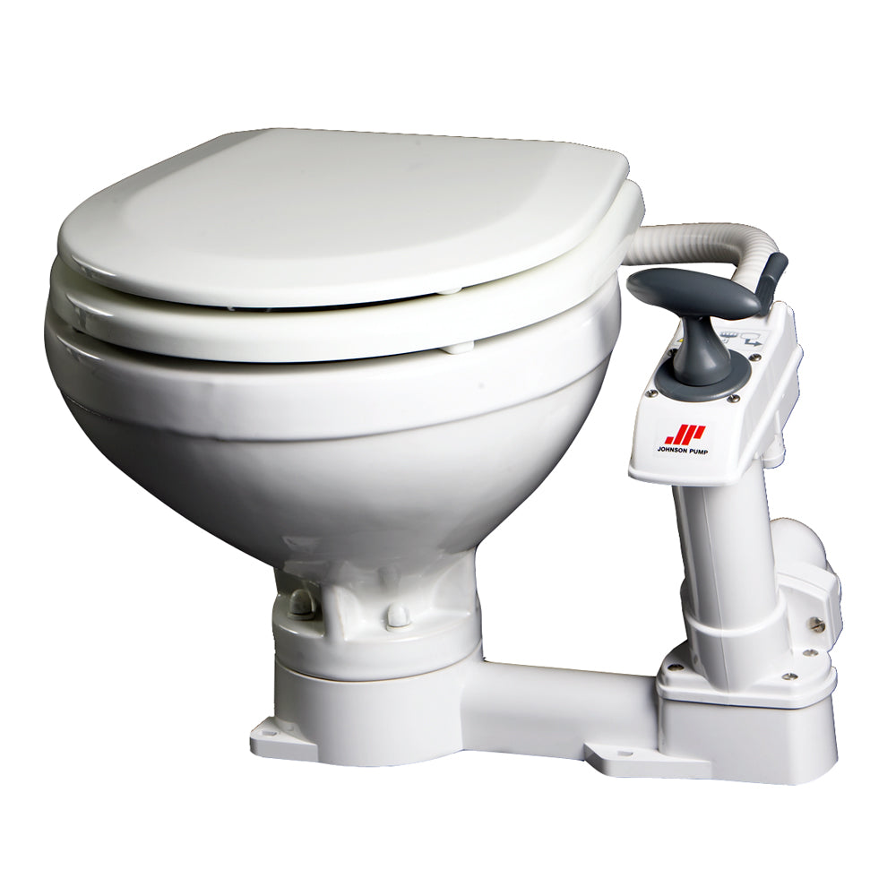 Johnson Pump Compact Manual Toilet [80-47229-01] - BuoyMart.com  Marine Sanitation Johnson Pump