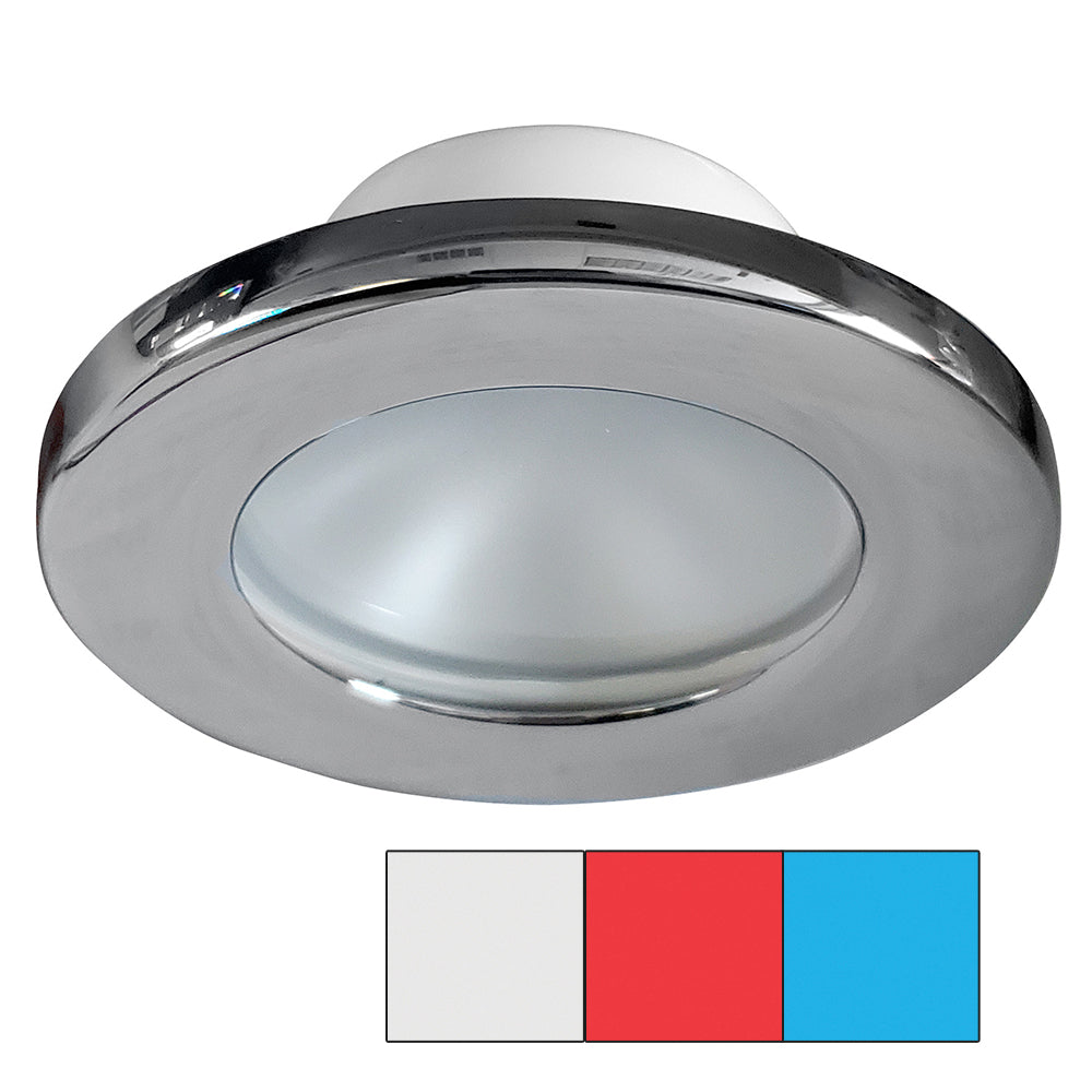 i2Systems Apeiron A3120 Screw Mount Light - Red, Cool White & Blue - Chrome Finish [A3120Z-11HAE] - BuoyMart.com  Dome/Down Lights I2Systems Inc