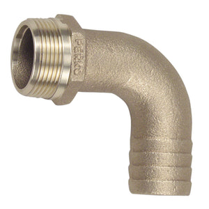 Perko 1-1/4" Pipe to Hose Adapter 90 Degree Bronze MADE IN THE USA [0063DP7PLB] - BuoyMart.com  Fittings Perko