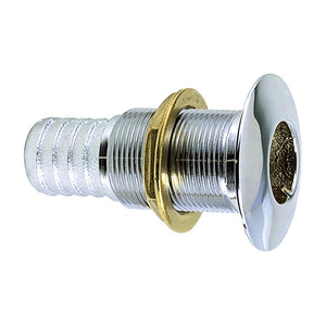 Perko 1" Thru-Hull Fitting f/ Hose Chrome Plated Bronze MADE IN THE USA [0350006DPC] - BuoyMart.com  Thru-Hull Fittings Perko