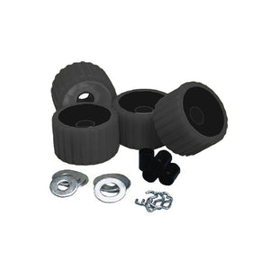 C.E. Smith Ribbed Roller Replacement Kit - 4 Pack - Black [29210] - BuoyMart.com  Rollers & Brackets C.E. Smith