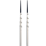 Lee's 16.5' Bright Silver Black Spike Telescopic Poles f/Sidewinder [TX3916SL/SL] - BuoyMart.com  Outriggers Lee's Tackle