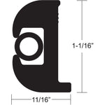 TACO Flex Vinyl Rub Rail Kit - Black w/Black Insert - 50' - 1-1/16" [V11-0809BBK50-2] - BuoyMart.com  Rub Rail TACO Marine