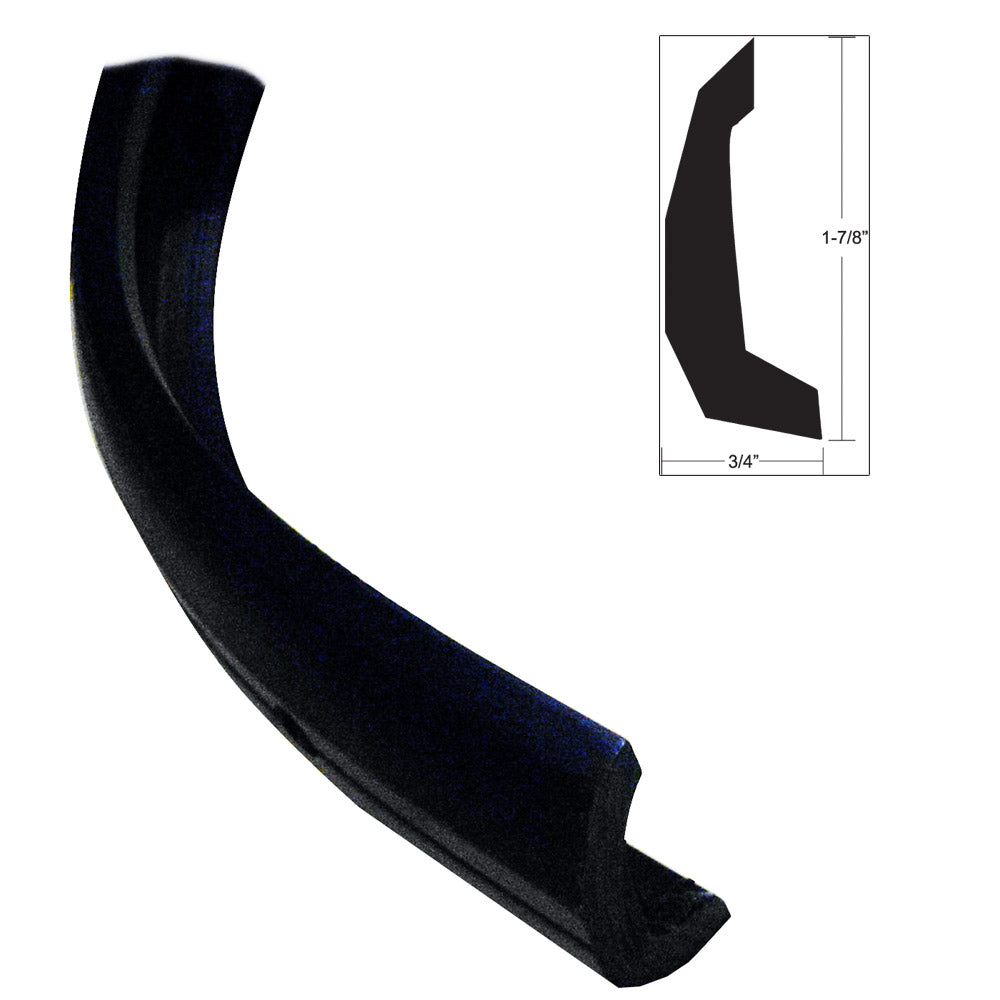 TACO Semi-Rigid Rub Rail Kit - Black w/No Insert - 30' [V11-4135BKA30-3] - BuoyMart.com  Rub Rail TACO Marine