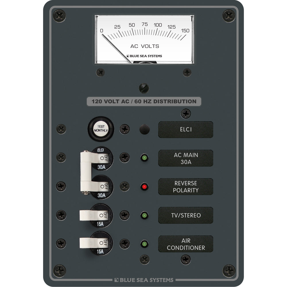 Blue Sea 8102 ELCI GFCI Panel AC 2 Position [8102] - BuoyMart.com  Electrical Panels Blue Sea Systems