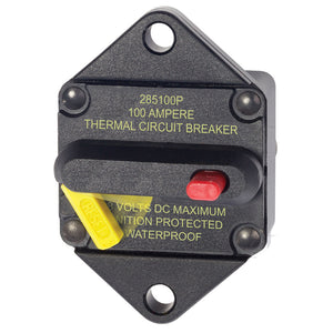 Blue Sea 7087 100 Amp Circuit Breaker Panel Mount 285 Series [7087] - BuoyMart.com  Circuit Breakers Blue Sea Systems