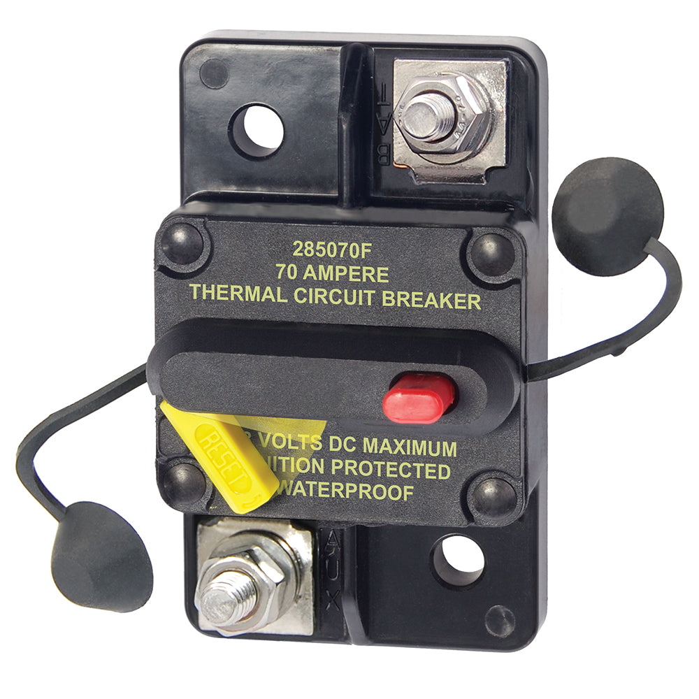 Blue Sea 7185 70 Amp Circuit Breaker Surface Mount 285 Series [7185] - BuoyMart.com  Circuit Breakers Blue Sea Systems