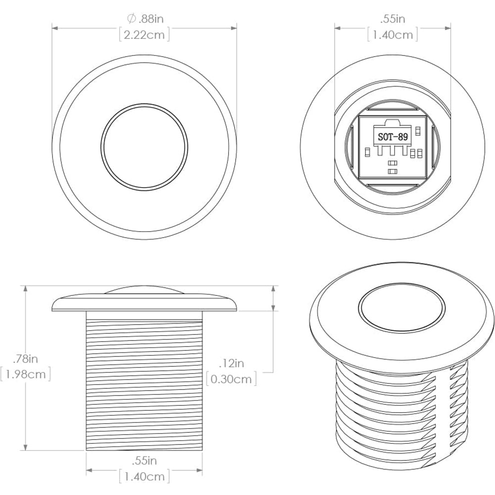 Lumitec Newt - Livewell & Courtesy Light - White Dimming [101084] - BuoyMart.com  Interior / Courtesy Light Lumitec