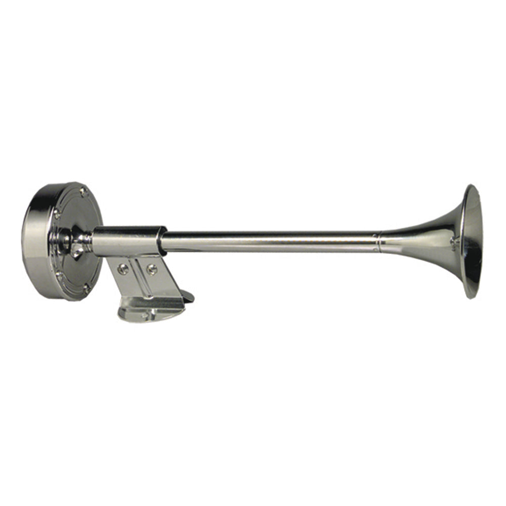 Schmitt Marine Deluxe All-Stainless Shorty Single Trumpet Horn - 12V [10009] - BuoyMart.com  Horns Schmitt Marine