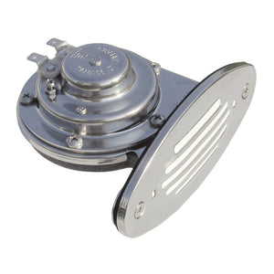 Schmitt Marine Mini Stainless Steel Single Drop-In Horn w/Stainless Steel Grill - 12V High Pitch [10051] - BuoyMart.com  Horns Schmitt Marine