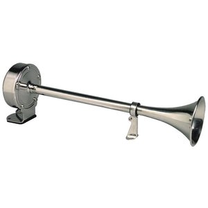 Schmitt Marine Deluxe All-Stainless Single Trumpet Horn - 24V [12427] - BuoyMart.com  Horns Schmitt Marine